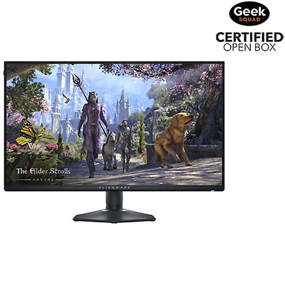 Boîte ouverte - Moniteur de jeu UHD 4K DEL IPS G-Sync 1 ms 180 Hz de 27 po d'Alienware (AW2725QF) - Noir