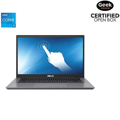 Boîte ouverte - Chromebook Plus à écran tactile 14 po CX34 d'ASUS - Gris rocheux (Core i5-1334U d'Intel/mémoire vive de 16 Go/disque SSD de 512 Go/ChromeOS)