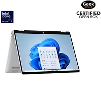 Boîte ouverte - Portable à écran tactile IPS DEL blanche 14 po Brightview Omnibook 5 Flip 14 de HP (Core 5-120U d'Intel/RAM 16 Go/SSD 512 Go)