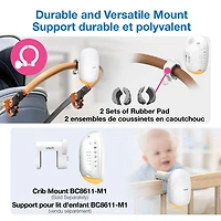 Apaiseur à bascule à son et mouvement pour poussette V-Hush de VTech avec veilleuse