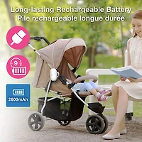 Apaiseur à bascule à son et mouvement pour poussette V-Hush de VTech avec veilleuse