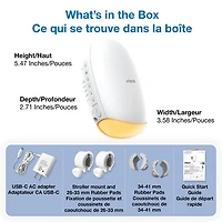 Apaiseur à bascule à son et mouvement pour poussette V-Hush de VTech avec veilleuse