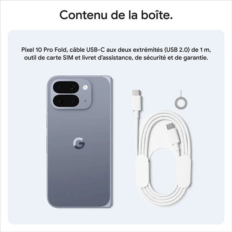 Pixel 10 Pro Fold Go de Google avec TELUS - Pierre de lune
