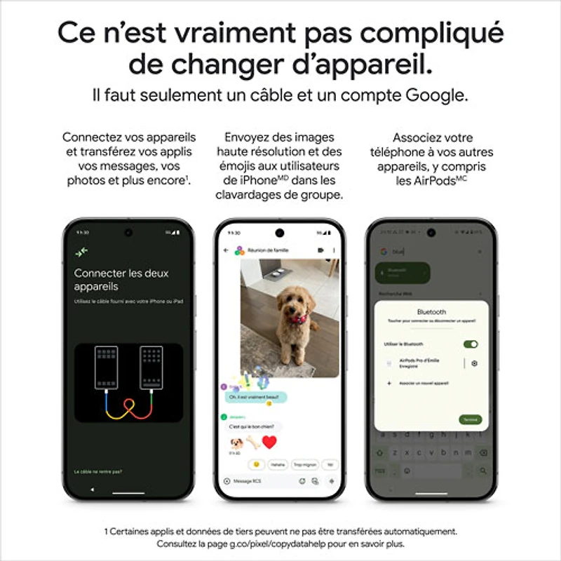 Pixel 10 Pro XL 256 Go de Google avec TELUS - Porcelaine - Financement mensuel