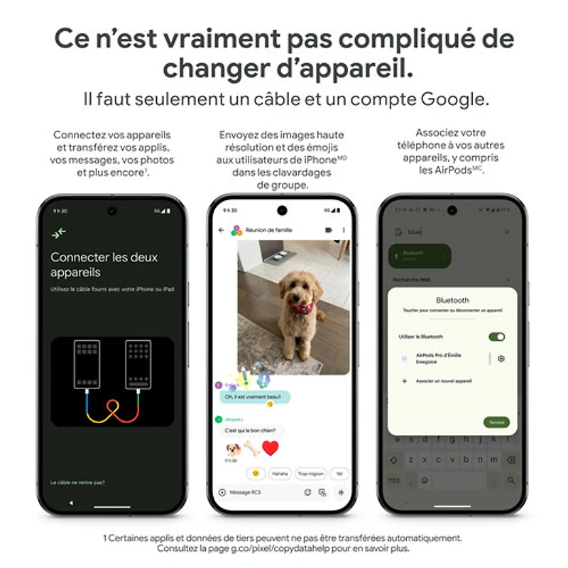 Pixel 10 Go de Google avec TELUS - Lilas