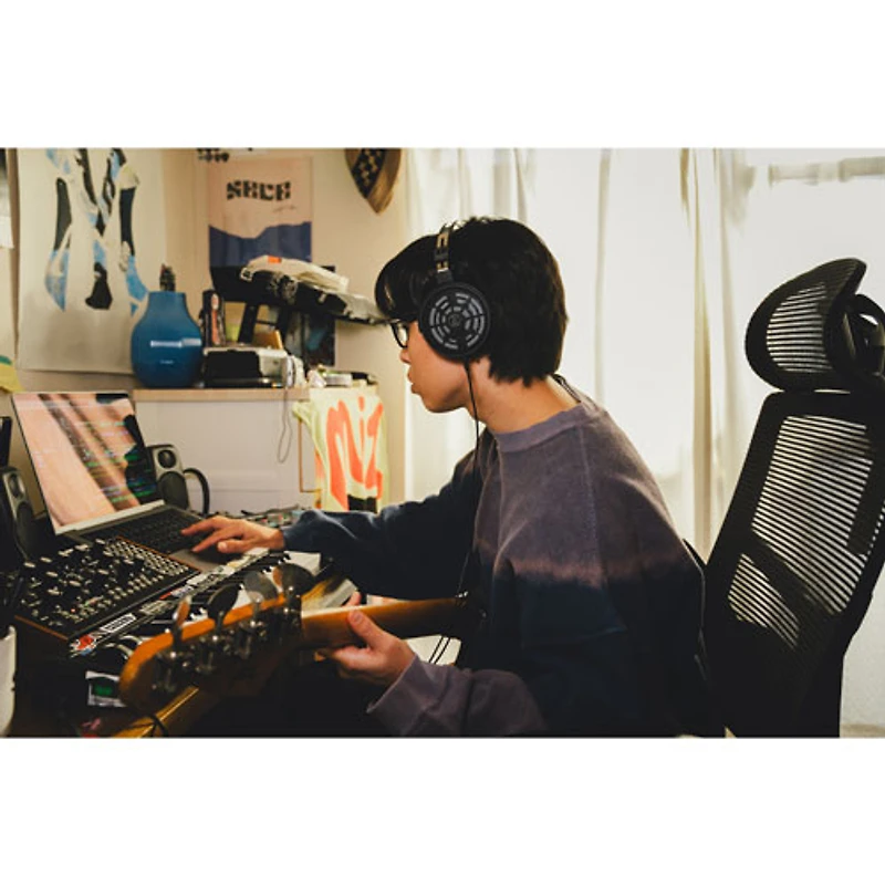 Casque de référence ouvert supra-auriculaire ATH-R30x d'Audio Technica - Noir