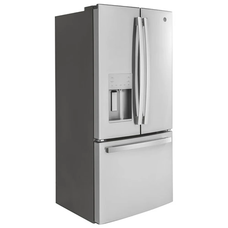 GE Profile 33" 24.8 Cu. Ft. French Door Refrigerator with Water & Ice Dispenser (PFE24HYRCFS) - Stainless