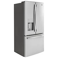 GE Profile 33" 24.8 Cu. Ft. French Door Refrigerator with Water & Ice Dispenser (PFE24HYRCFS) - Stainless