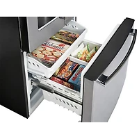 GE Profile 33" 24.8 Cu. Ft. French Door Refrigerator with Water & Ice Dispenser (PFE24HYRCFS) - Stainless