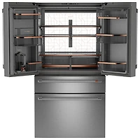 Réfrigérateur à deux portes 23,2 pi³ 34 po avec distributeur d'eau de Café (CJE23DP2WS1) - Acier inoxydable