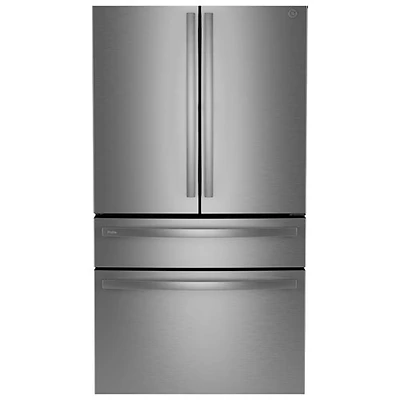 Réfrigérateur à deux portes 28,7 pi³ 36 po avec distributeur d'eau Profile de GE (PGE29BYTFS) - Acier inoxydable