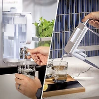 Réfrigérateur à deux portes 28,7 pi³ 36 po avec distributeur d'eau Profile de GE (PGE29BYTFS) - Acier inoxydable