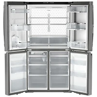 Réfrigérateur à 4 portes 28,4 pi³ 36 po avec distributeur d'eau Profile (PAD28BYTFS) - Acier inoxydable