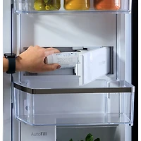 Réfrigérateur à 4 portes 28,4 pi³ 36 po avec distributeur d'eau Profile (PAD28BYTFS) - Acier inoxydable