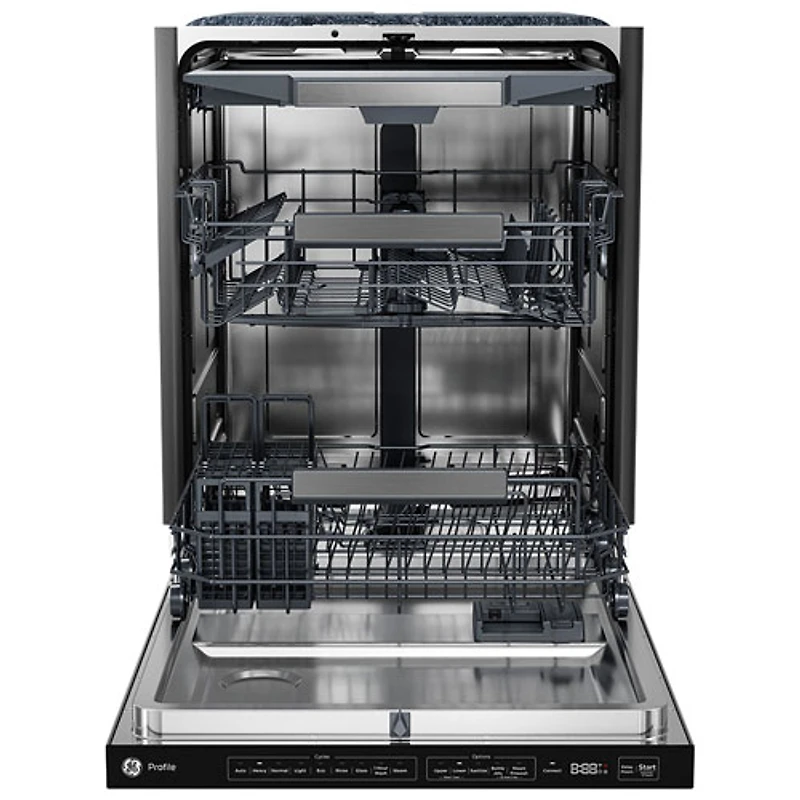 Lave-vaisselle encastrable 42 dB 24 po avec cuve en acier inoxydable Profile de GE (PBT700SSVFS) - Acier inoxydable