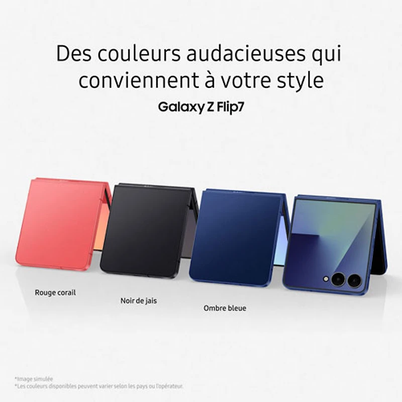 Galaxy Z Flip7 5G de Go de Samsung - Ombre bleue