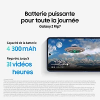 Galaxy Z Flip7 5G de 512 Go de Samsung - Ombre bleue - Déverrouillé