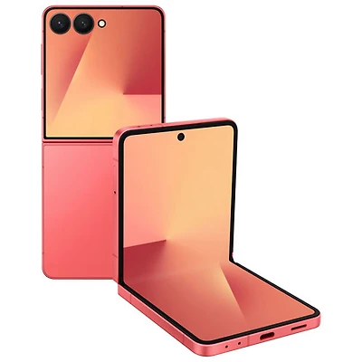 Galaxy Z Flip7 5G de 256 Go de Samsung - Rouge corail - Déverrouillé