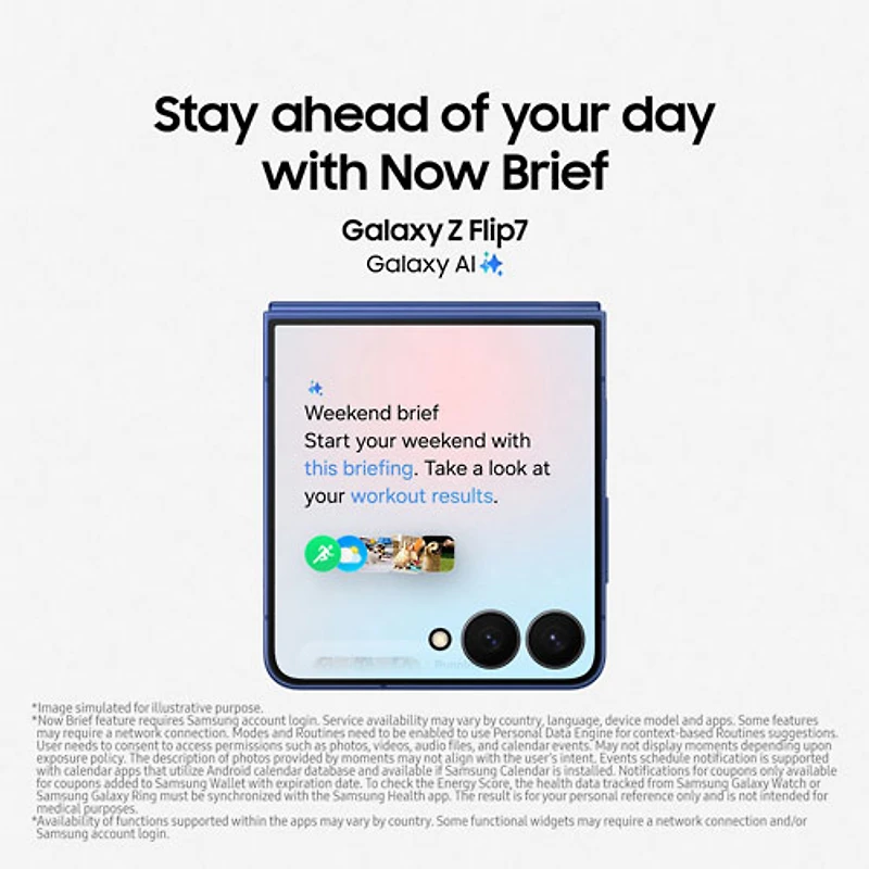 Galaxy Z Flip7 5G de 256 Go de Samsung - Rouge corail - Déverrouillé