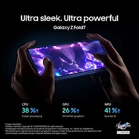 Galaxy Z Fold7 5G de 256 Go de Samsung - Ombre argent - Déverrouillé