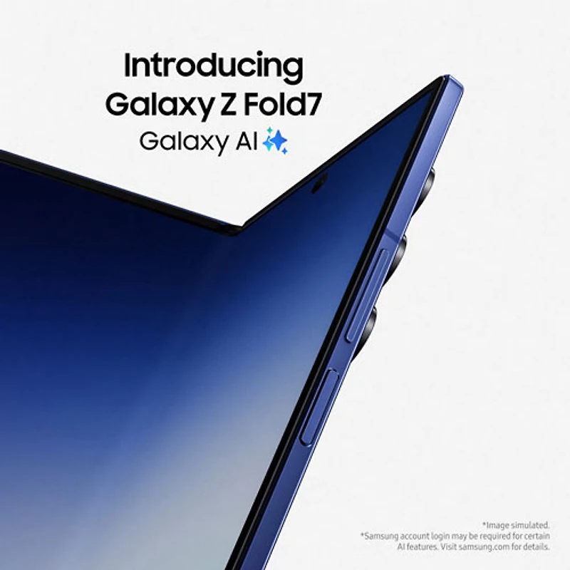 Galaxy Z Fold7 5G de 256 Go de Samsung - Ombre argent - Déverrouillé