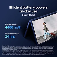 Galaxy Z Fold7 5G de 256 Go de Samsung - Ombre argent - Déverrouillé