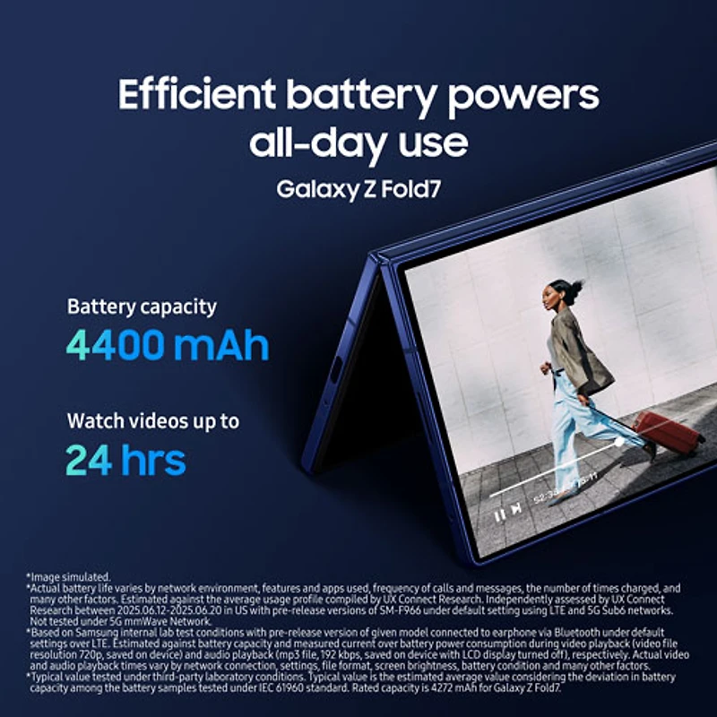 Galaxy Z Fold7 5G de 512 Go de Samsung - Ombre argent - Déverrouillé