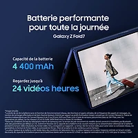 Galaxy Z Fold7 5G de 256 Go de Samsung - Noir de jais - Déverrouillé