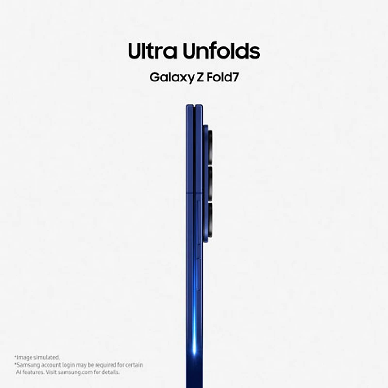 Galaxy Z Fold7 5G de 256 Go de Samsung - Noir de jais - Déverrouillé
