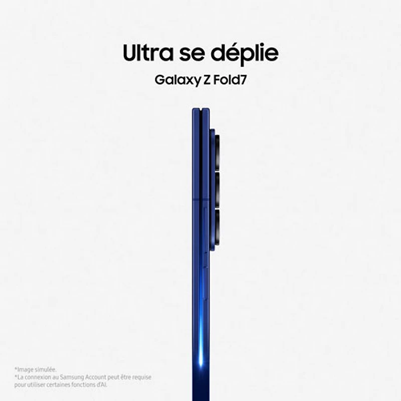 Galaxy Z Fold7 5G de 256 Go de Samsung - Noir de jais - Déverrouillé