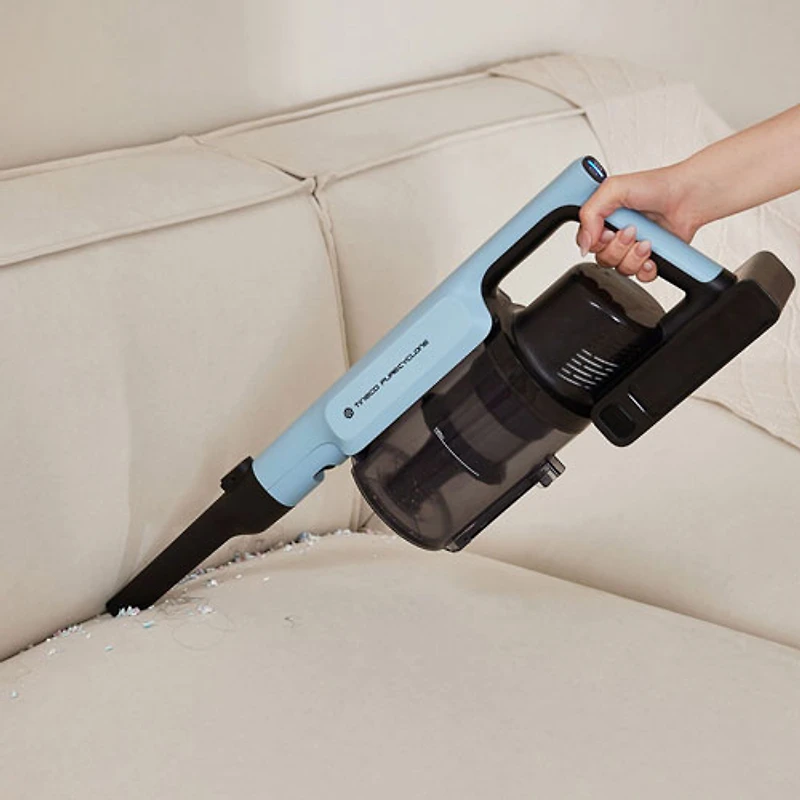 Aspirateur-balai sans fil sans sac GO 250 Pet Cyclone de Tineco - Noir/Bleu poudre