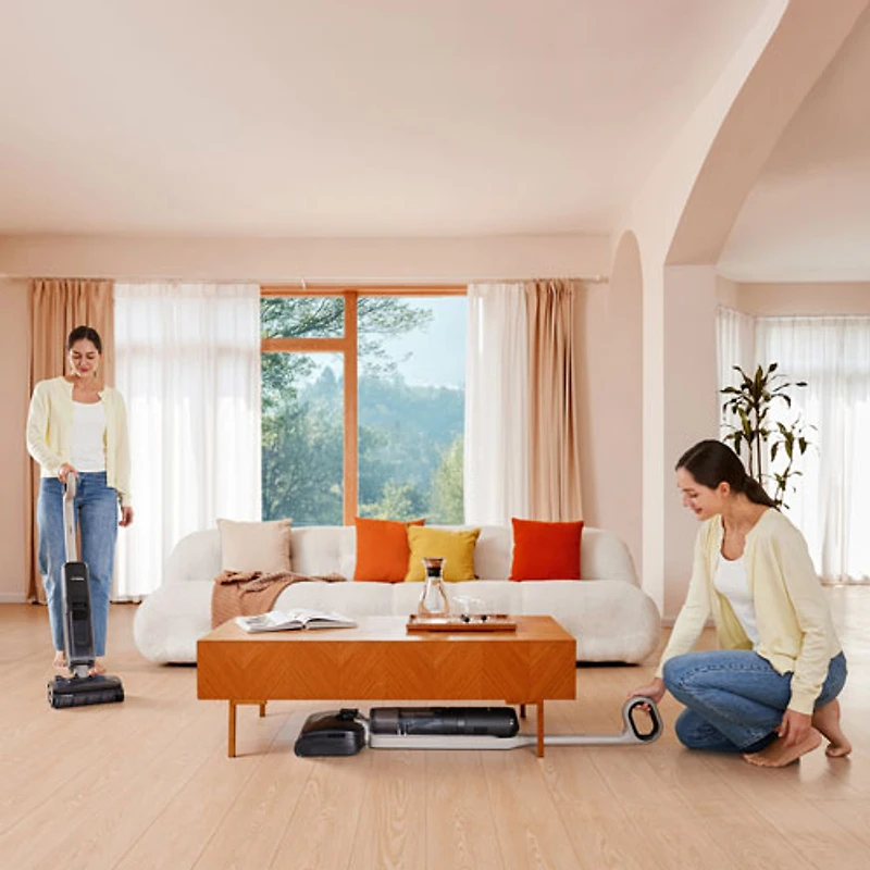 Tineco GO HammerHead Cordless Wet Dry Vacuum Cleaner Hard Floor Washer Wide-Angle Swivel Steering Self-Cleaning