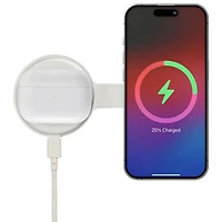 Chargeur sans fil 2-en-1 Qi2 de 15 W Voyage de Native Union - Grès