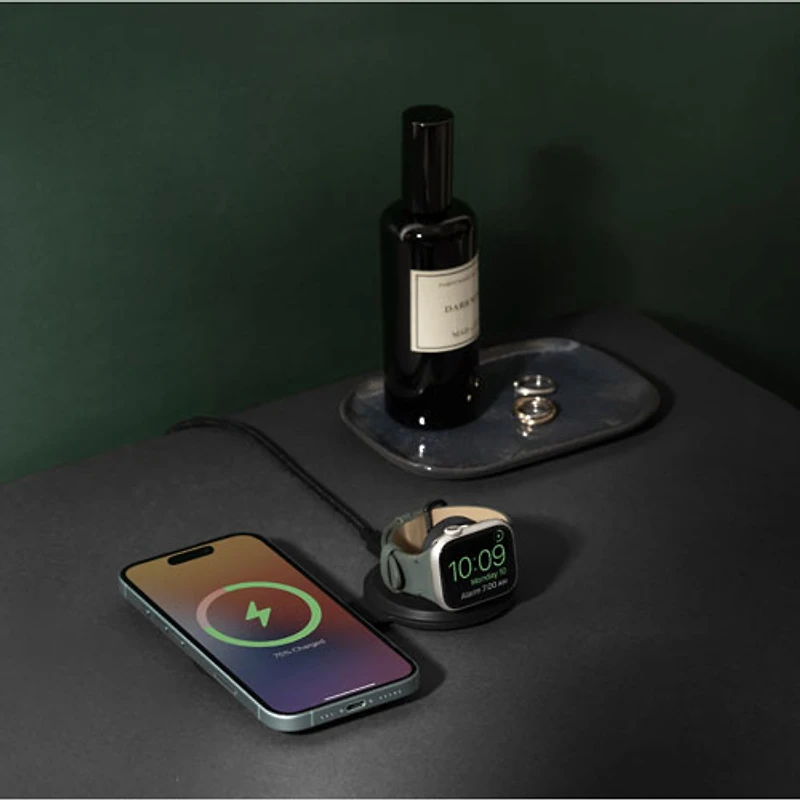 Native Union Voyage 2-in-1 15W Qi2 Wireless Charger - Black