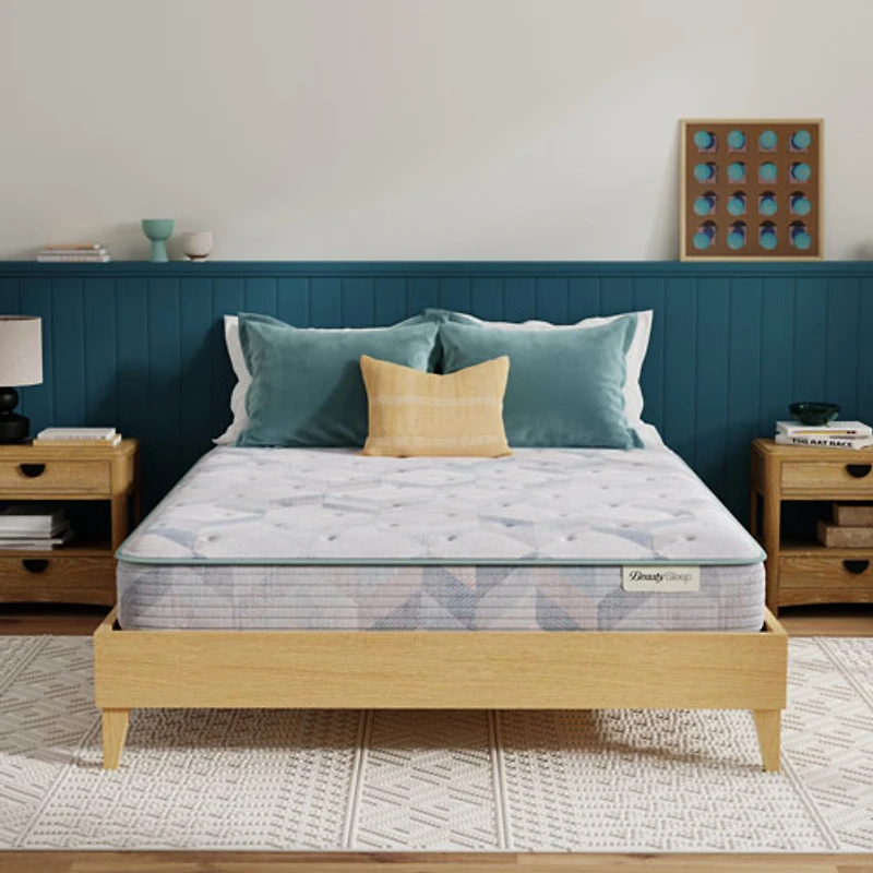 Matelas compressé en mousse à mémoire en gel ferme 9 po de Beauty Sleep