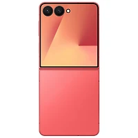 Galaxy Z Flip7 5G de 256 Go de Samsung avec TELUS - Rouge corail - Financement mensuel