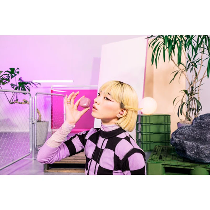 Écouteurs boutons 100 % sans fil à suppression du bruit LinkBuds Fit de Sony - Rose