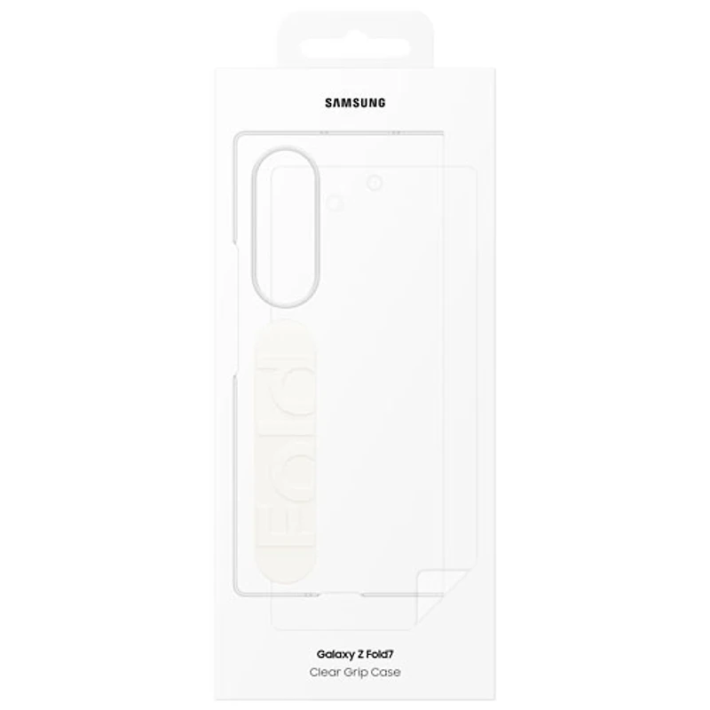 Samsung Clear Grip Case with Strap for Galaxy Z Fold7 - Clear