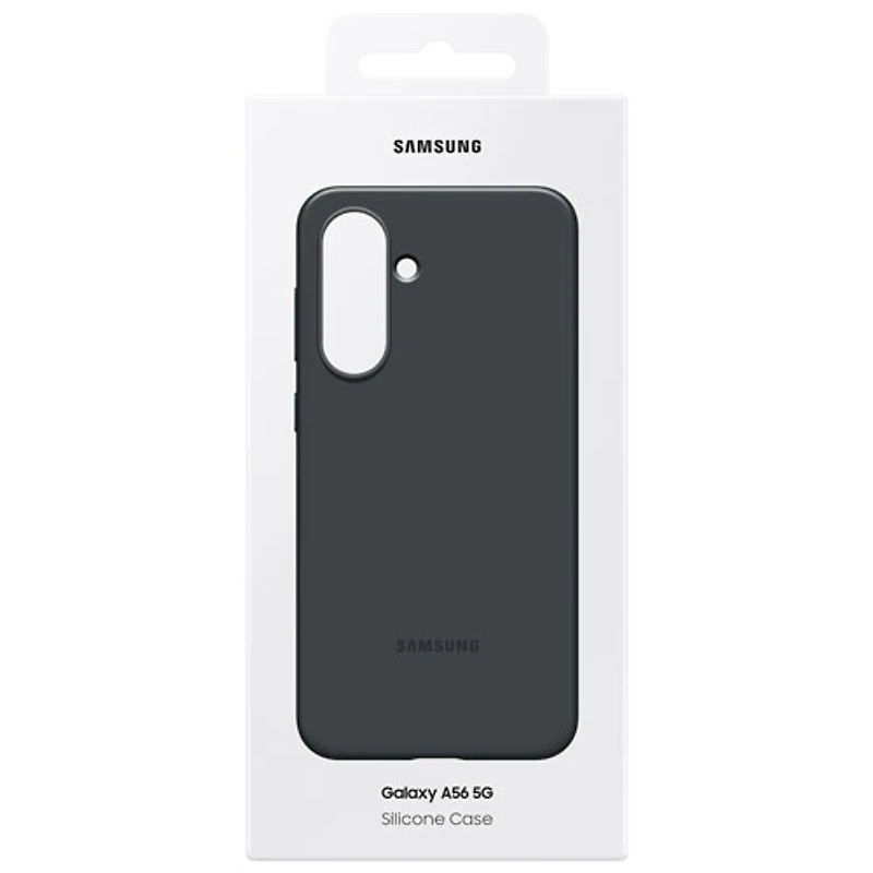 Étui souple ajusté en silicone de Samsung pour Galaxy A56 - Noir
