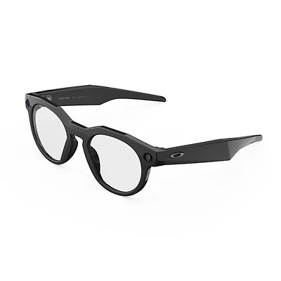 Lunettes intelligentes HSTN Meta d'Oakley avec intelligence artificielle, photo, vidéo, audio et assistant vocal - Noir/Transparent