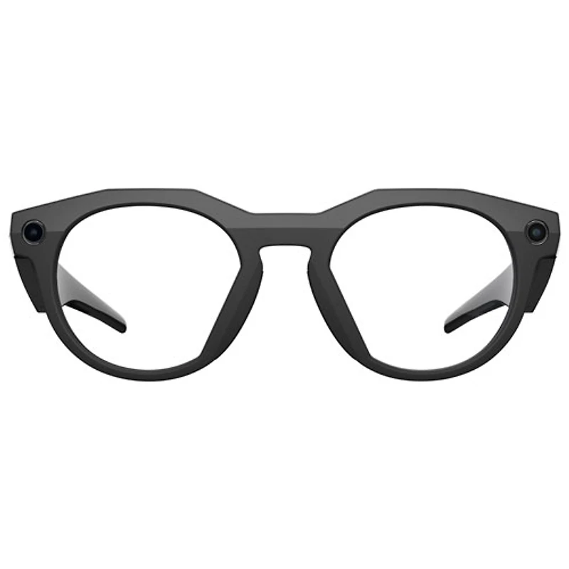 Lunettes intelligentes HSTN Meta d'Oakley avec intelligence artificielle, photo, vidéo, audio et assistant vocal - Noir/Transparent