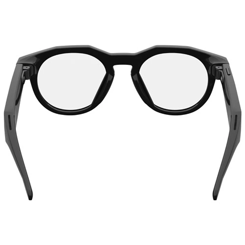 Lunettes intelligentes HSTN Meta d'Oakley avec intelligence artificielle, photo, vidéo, audio et assistant vocal - Noir/Transparent