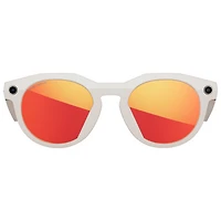 Oakley Meta HSTN Smart Glasses with AI, Photo, Video, Audio & Voice Assistant - Warm Grey/Prizm Ruby