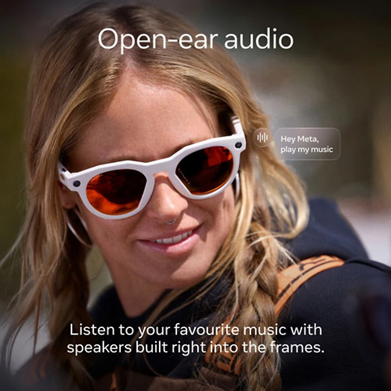 Oakley Meta HSTN Smart Glasses with AI, Photo, Video, Audio & Voice Assistant - Warm Grey/Prizm Ruby