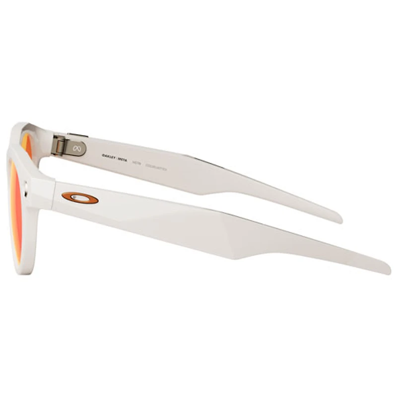 Oakley Meta HSTN Smart Glasses with AI, Photo, Video, Audio & Voice Assistant - Warm Grey/Prizm Ruby