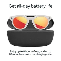 Oakley Meta HSTN Smart Glasses with AI, Photo, Video, Audio & Voice Assistant - Warm Grey/Prizm Ruby