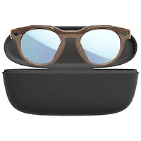 Lunettes intelligentes HSTN Meta d'Oakley avec intelligence artificielle, photo, vidéo, audio et assistant vocal - Brun fumé/Bleu polarisé Prizm