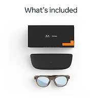 Lunettes intelligentes HSTN Meta d'Oakley avec intelligence artificielle, photo, vidéo, audio et assistant vocal - Brun fumé/Bleu polarisé Prizm