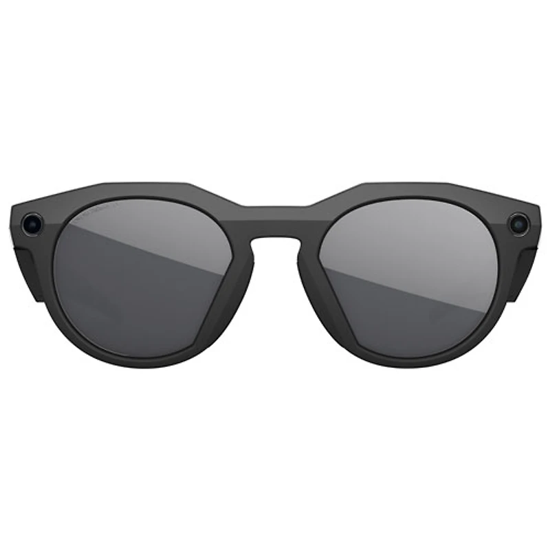 Lunettes intelligentes HSTN Meta d'Oakley avec intelligence artificielle, photo, vidéo, audio et assistant vocal - Noir/Noir polarisé Prizm