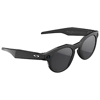 Lunettes intelligentes HSTN Meta d'Oakley avec intelligence artificielle, photo, vidéo, audio et assistant vocal - Noir/Noir polarisé Prizm